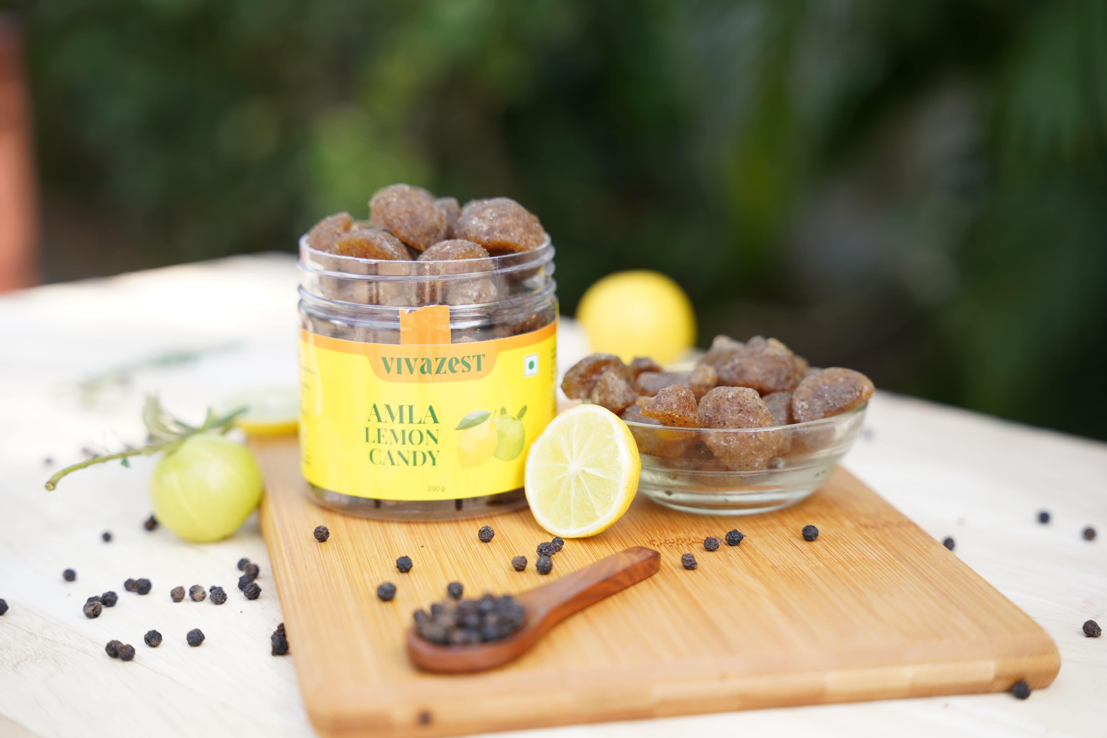 Vivazest Amla Lemon Candy jar